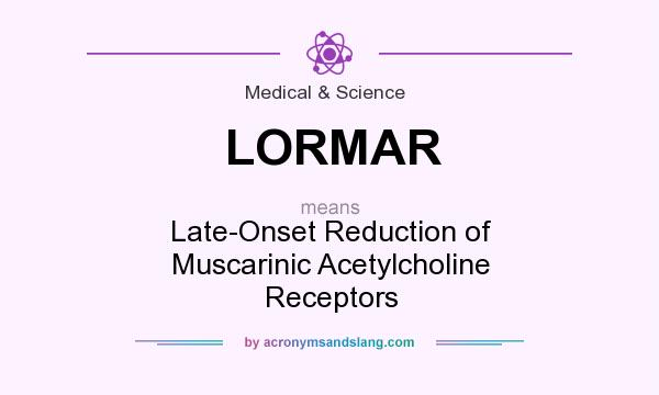 What does LORMAR mean? It stands for Late-Onset Reduction of Muscarinic Acetylcholine Receptors