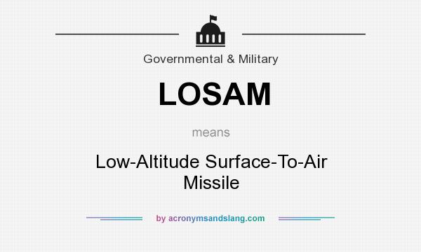 What does LOSAM mean? It stands for Low-Altitude Surface-To-Air Missile