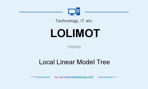 What does LOLIMOT mean? It stands for Local Linear Model Tree