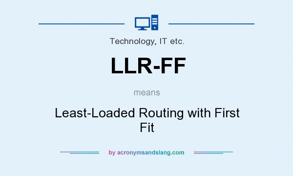 What does LLR-FF mean? It stands for Least-Loaded Routing with First Fit