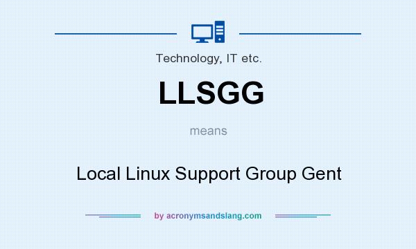 What does LLSGG mean? It stands for Local Linux Support Group Gent