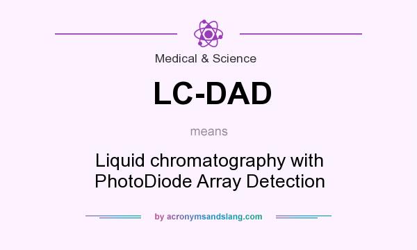 What does LC-DAD mean? It stands for Liquid chromatography with PhotoDiode Array Detection