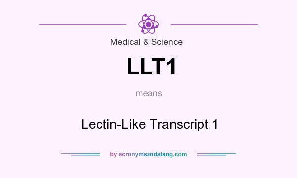 What does LLT1 mean? It stands for Lectin-Like Transcript 1