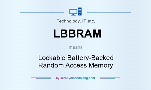 What does LBBRAM mean? It stands for Lockable Battery-Backed Random Access Memory