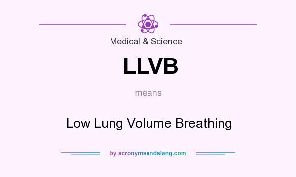 What does LLVB mean? It stands for Low Lung Volume Breathing