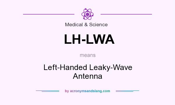 What does LH-LWA mean? It stands for Left-Handed Leaky-Wave Antenna