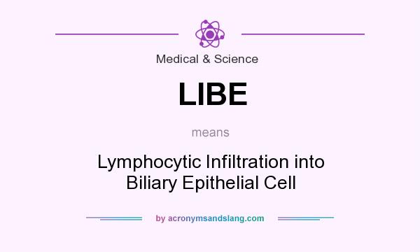 What does LIBE mean? It stands for Lymphocytic Infiltration into Biliary Epithelial Cell