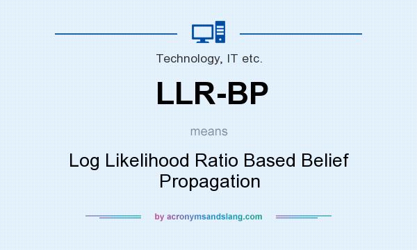 What does LLR-BP mean? It stands for Log Likelihood Ratio Based Belief Propagation