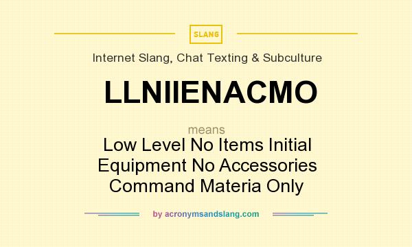 What does LLNIIENACMO mean? It stands for Low Level No Items Initial Equipment No Accessories Command Materia Only