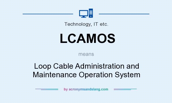 What does LCAMOS mean? It stands for Loop Cable Administration and Maintenance Operation System