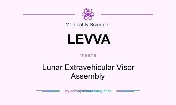 What does LEVVA mean? It stands for Lunar Extravehicular Visor Assembly