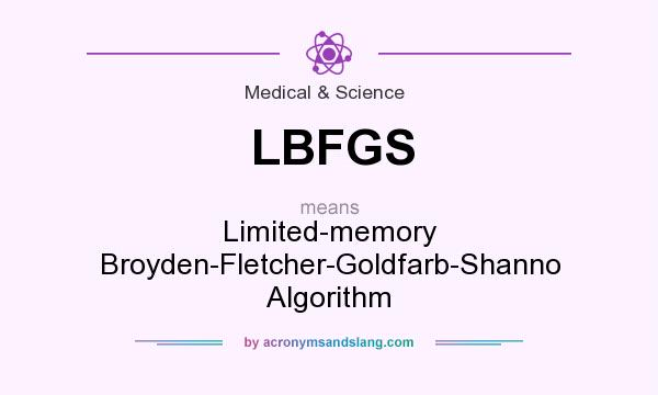 What does LBFGS mean? It stands for Limited-memory Broyden-Fletcher-Goldfarb-Shanno Algorithm