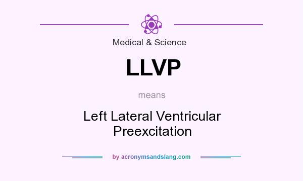 What does LLVP mean? It stands for Left Lateral Ventricular Preexcitation