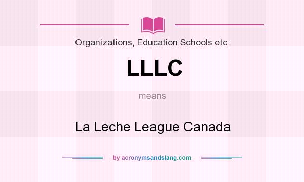 What does LLLC mean? It stands for La Leche League Canada