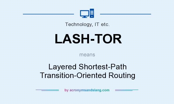 What does LASH-TOR mean? It stands for Layered Shortest-Path Transition-Oriented Routing