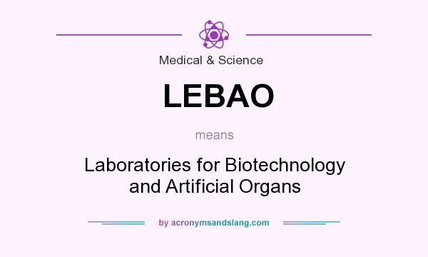 What does LEBAO mean? It stands for Laboratories for Biotechnology and Artificial Organs