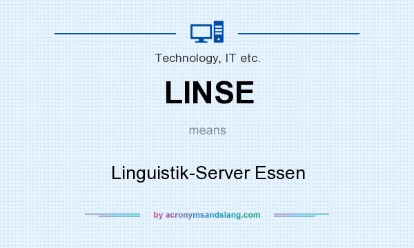 What does LINSE mean? It stands for Linguistik-Server Essen