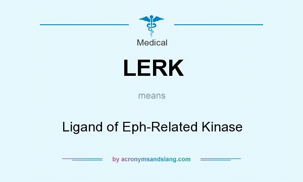 What does LERK mean? It stands for Ligand of Eph-Related Kinase