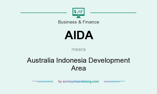What does AIDA mean? It stands for Australia Indonesia Development Area