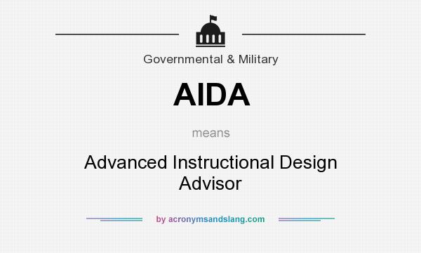 What does AIDA mean? It stands for Advanced Instructional Design Advisor