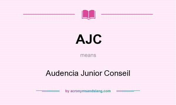 What does AJC mean? It stands for Audencia Junior Conseil