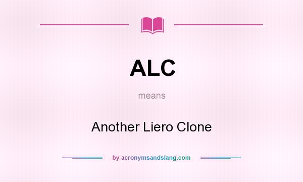 What does ALC mean? It stands for Another Liero Clone