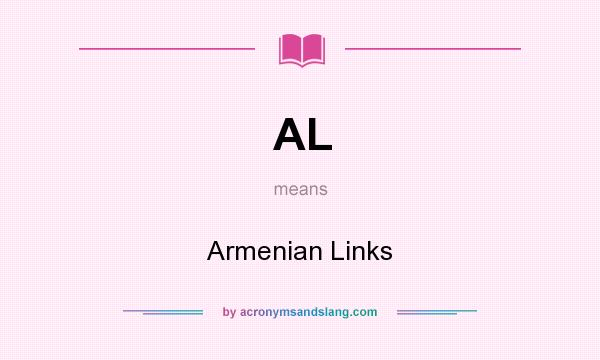 What does AL mean? It stands for Armenian Links