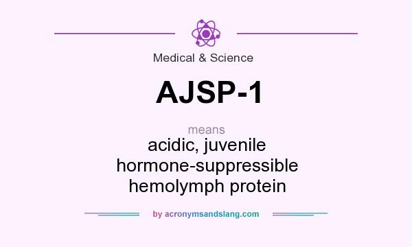 What does AJSP-1 mean? It stands for acidic, juvenile hormone-suppressible hemolymph protein