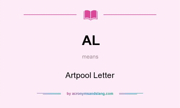 What does AL mean? It stands for Artpool Letter