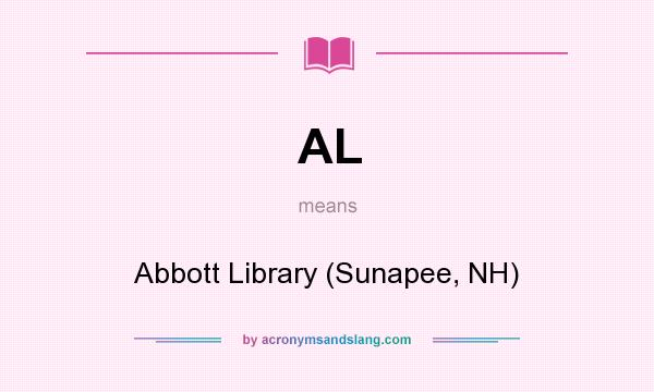 What does AL mean? It stands for Abbott Library (Sunapee, NH)