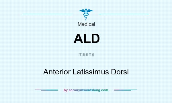What does ALD mean? It stands for Anterior Latissimus Dorsi