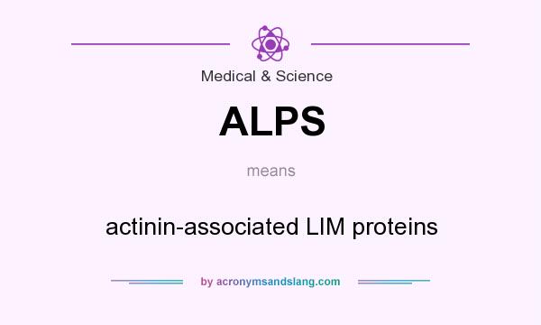 What does ALPS mean? It stands for actinin-associated LIM proteins