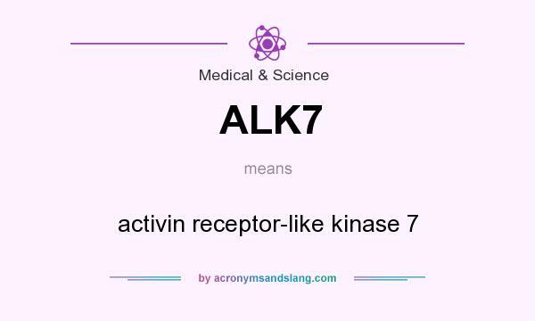 What does ALK7 mean? It stands for activin receptor-like kinase 7