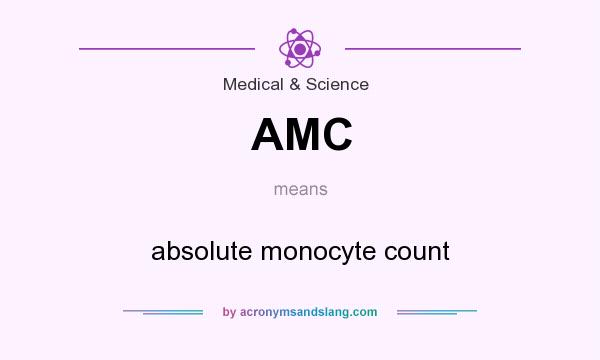 What does AMC mean? It stands for absolute monocyte count