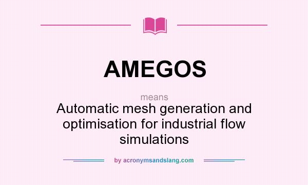What does AMEGOS mean? It stands for Automatic mesh generation and optimisation for industrial flow simulations
