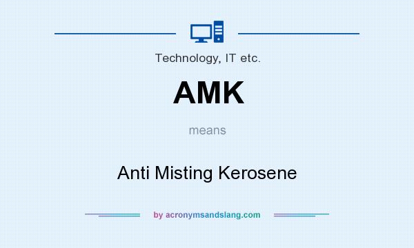 What does AMK mean? It stands for Anti Misting Kerosene