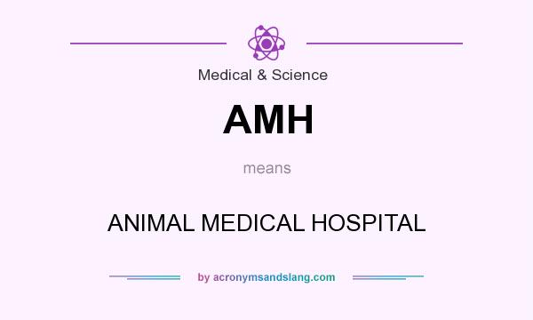What does AMH mean? It stands for ANIMAL MEDICAL HOSPITAL
