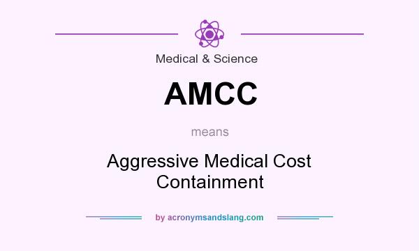 What does AMCC mean? It stands for Aggressive Medical Cost Containment