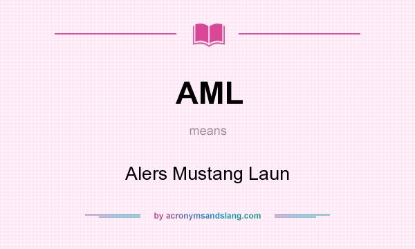 What does AML mean? It stands for Alers Mustang Laun