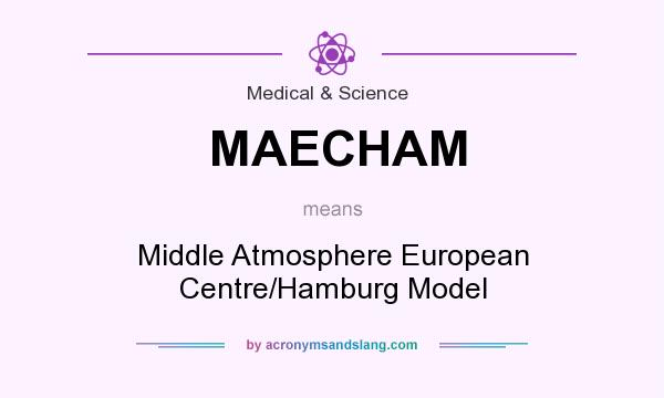 What does MAECHAM mean? It stands for Middle Atmosphere European Centre/Hamburg Model