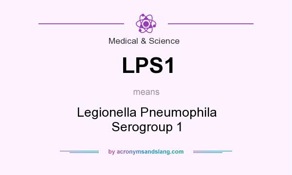 What does LPS1 mean? It stands for Legionella Pneumophila Serogroup 1