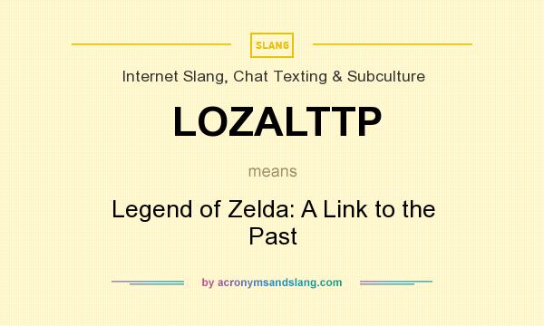 What does LOZALTTP mean? It stands for Legend of Zelda: A Link to the Past