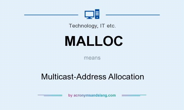 What does MALLOC mean? It stands for Multicast-Address Allocation