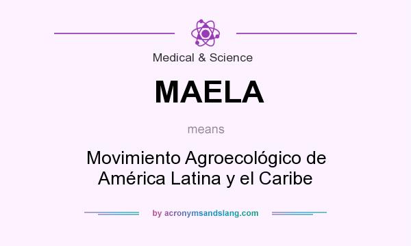 What does MAELA mean? It stands for Movimiento Agroecológico de América Latina y el Caribe