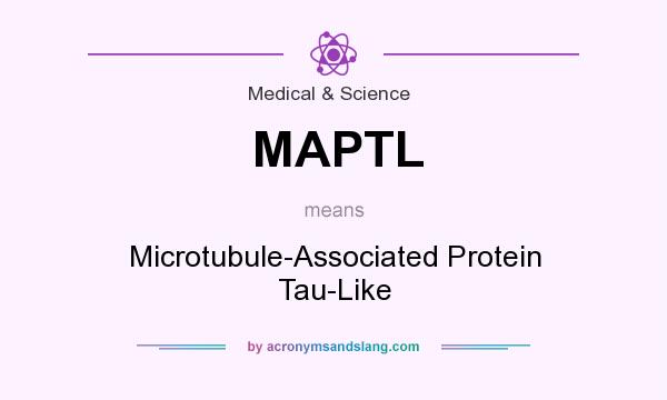 What does MAPTL mean? It stands for Microtubule-Associated Protein Tau-Like
