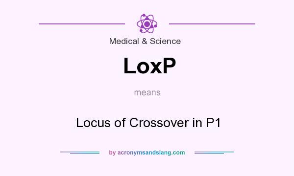 What does LoxP mean? It stands for Locus of Crossover in P1