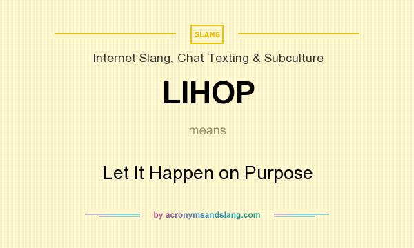 What does LIHOP mean? It stands for Let It Happen on Purpose