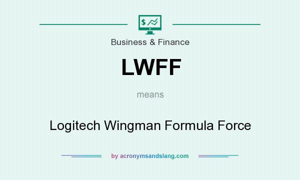 What does LWFF mean? It stands for Logitech Wingman Formula Force