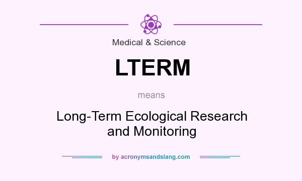 What does LTERM mean? It stands for Long-Term Ecological Research and Monitoring