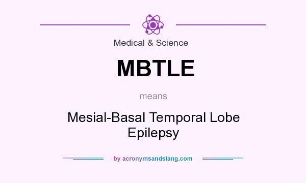 What does MBTLE mean? It stands for Mesial-Basal Temporal Lobe Epilepsy
